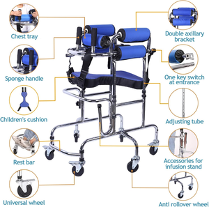 Silla Ergonómica de Rehabilitación para Parálisis Cerebral Pediátrica, Silla de Soporte Postural para Niños con Necesidades Especiales, con Hebillas de Seguridad de un Clic, CE - Product Image 5