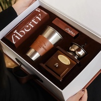 CARDSILK Coffret Cadeau Machine à Café pour Entreprises, Modèle Souvenir pour Offrir aux Employés et Clients, Articles Personnalisables avec Logo