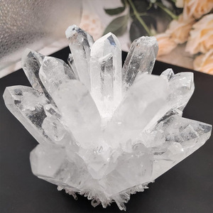 Bán buôn Reiki Rock rõ ràng tinh thể thạch anh cụm nguyên tinh thể cụm để trang trí - Product Image 3