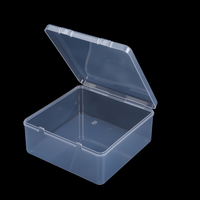 Mini boîte de rangement transparente rectangulaire en plastique, conteneurs PP de haute qualité en gros, boîte de rangement rectangulaire en vrac