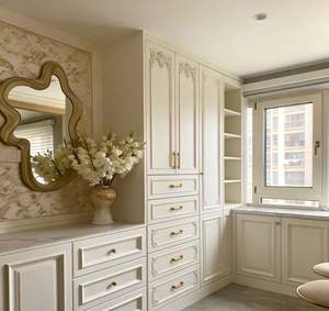 Wholesale Custom Walk in Closet Design Luxury Wooden Wardrobe with Adjustable Shelves Drawers Wardrobes <b>Bedroom</b> Closet - Product Image 4