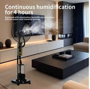 Ventilateur à brouillard d'eau mécanique en plastique Dieye de 16 pouces, moteur CC, télécommande, hauteur réglable, design compact et économe en énergie - Product Image 5