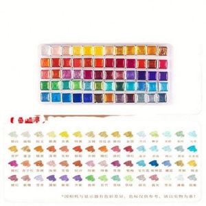 Peinture aquarelle métallique caméléon 15 couleurs à effet de changement de couleur, 1 ml, ensemble de godets solides pour artistes avec logo personnalisé pour papier, toile et verre - Product Image 6