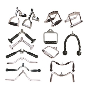 Best Durable Deluxe Tricep V-Shaped Press Down Bar Fitness Equipment With Rubber <strong>Handle</strong> <strong>Grips</strong> for <strong>Workout</strong> - Product Image 3