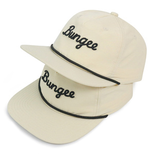 Casquette Snapback Veracap HS24 personnalisée avec broderie 3D, en sergé de polyester non structuré, 5 panneaux, avec cordon - Product Image 6