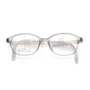 Lunettes pour enfants à charnière à mémoire de forme en TPE, monture ovale complète, verres en résine, écologiques, vente en gros Danyang - Product Image 2