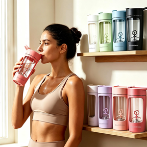 Batidora de Proteínas Eléctrica Recargable por USB de 600 ml, Estilo Americano, Portátil, Resistente al Agua, para Gimnasio - Product Image 4