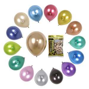 Ballons en latex chromés épais en gros, or, argent, <span class=keywords><strong>champagne</strong></span>, 12 pouces, pour la décoration de fête d'anniversaire - Product Image 4