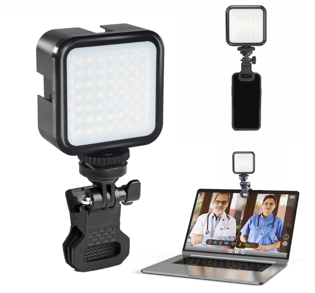 USB LED Video Light for DSLR Vlog Photography Adjustable Color Temperature 2500-5500K Mini Portable Plastic ABS Construction