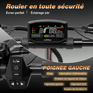 Patinete Eléctrico Urbano RCB D7 con Certificación CE, Motor sin Escobillas de 48V 500W, Aleación de Aluminio Ligera, Impermeable, Plegable, Carga de 150 kg, 45 km/h - Product Image 4