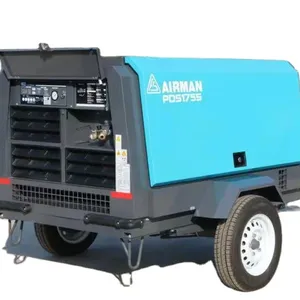 Compressore d'aria aria 175cfm motore Diesel compressore a vite compressore d'aria Diesel compressore a vite con ruote