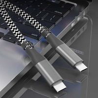 Cable USB 3.2 Gen2 Tipo-C a Tipo-C de 100W, Carga Rápida PD de 5A, Transferencia de Datos de 20Gbps para Dispositivos Inteligentes e Impresoras