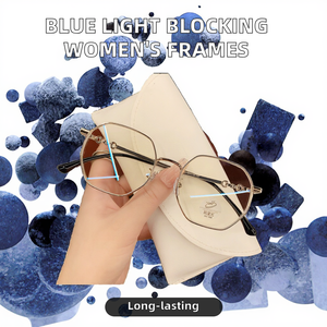 Kính chặn ánh sáng màu xanh thời trang và cổ điển với khung quang học giá cả phải chăng của nam giới và phụ nữ chống kính ánh sáng màu xanh - Product Image 2