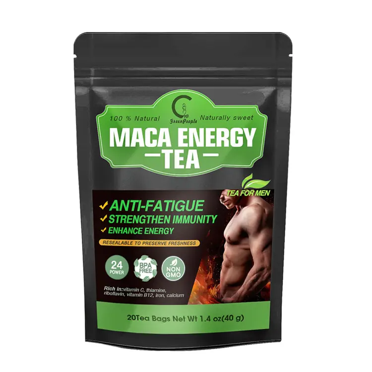 14 יום סיטונאי מאקה זכר פוריות תה מין אבקת Enhancer פוריות תות מאקה תה