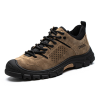 Bottes tactiques pour hommes Chaussures légères en daim durable Chaussures de travail en cuir véritable Bottes du désert à la mode