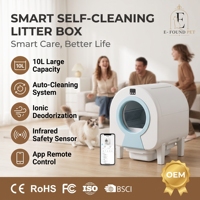 Caixa de Areia Automática Inteligente para Gatos com Autolimpeza, Controle por Aplicativo Tuya, Sistema de Exaustão de Odores, Fácil Limpeza, 68L, para Múltiplos Gatos
