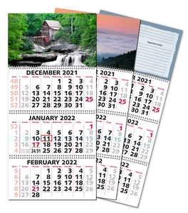 Custom 2026 3-Layer Perpetual Paper Calendar for Promotions
