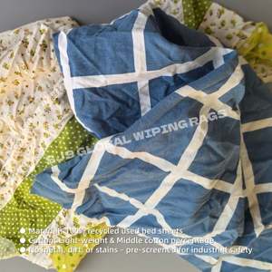 Trapos de Limpieza Multiusos de Algodón Reciclado para Uso Industrial, Trapos de Limpieza de Color Reciclado - Product Image 4