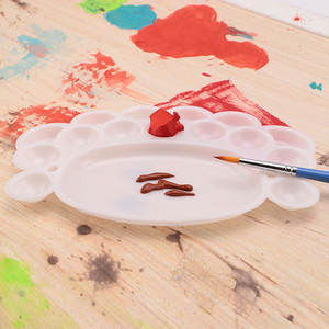 Ensemble de palettes en <span class=keywords><strong>plastique</strong></span> colorées pour peinture aquarelle et acrylique comprenant des brosses à cheveux en nylon-pour la peinture d'art - Product Image 5