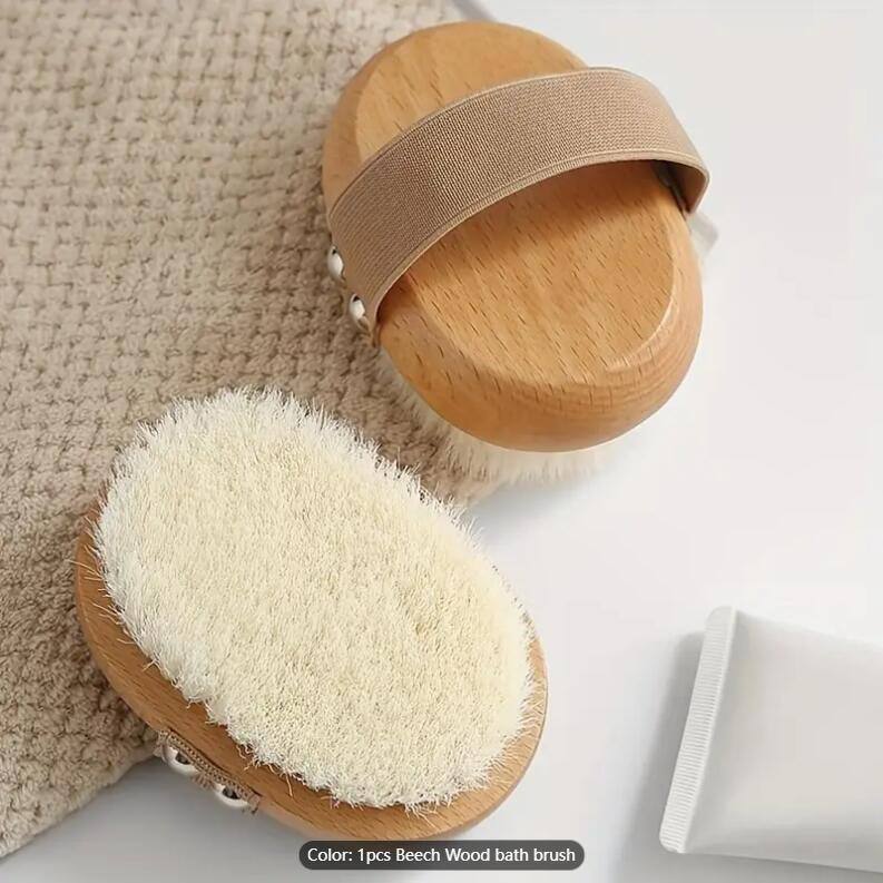 wood color 11.5x7.5 soft pp hair brush