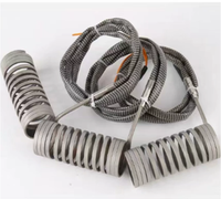 Bobine chauffante à ressort pour canaux chauds, anneau chauffant pour buse de moulage par injection avec ligne de détection de température JK