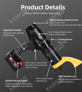 Clé à chocs sans fil à batterie lithium-ion Enerpac Miwaukee 100-4000 Nm avec affichage numérique de l'angle et couple élevé - Product Image 5