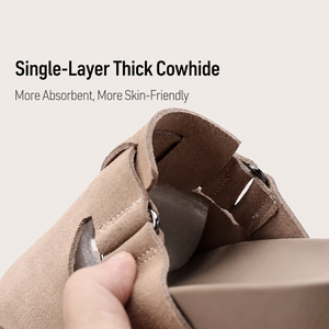 PL-2025 Nouvelles tongs tendance pour hommes en cuir pleine fleur VOGU, style minimaliste, décontractées, respirantes, en cuir véritable pour l'été - Product Image 4