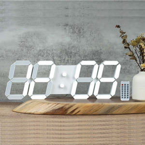 Wifi Hàn Quốc Hot Bán 3D kỹ thuật số RGB <span class=keywords><strong>Color</strong></span> Changing LED bảng tường đồng hồ báo thức - Product Image 3