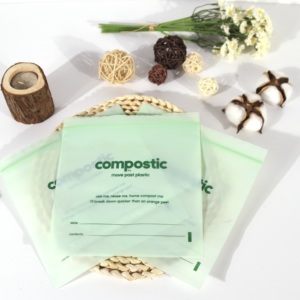 Venta caliente respetuoso con <span class=keywords><strong>el</strong></span> medio ambiente suave moldeo por soplado logotipo personalizado éxito global estilo de vida más verde compostable biodegradable PLA bolsas de plástico - Product Image 2