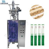 Máquina de envasado de polvo con alimentación por tornillo de 2g para bolsas de esquina recíprocas de película compuesta, para blanqueamiento dental y mascarillas faciales en polvo