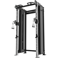 Máquina Smith multifuncional personalizada con poleas, sentadillas cruzadas, rack de potencia Simith, jaula de gimnasio