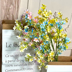 Salto artificiale seta margherita Bouquet 7 forchette Packaging personalizzato ringraziamento san valentino impermeabile - Product Image 2