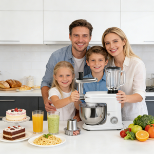 Robot da Cucina Multifunzione 3-in-1 Elettrico da 6L, 1000W, per Casa e Commerciale, Impastatrice, Frullatore, Tritacarne, Estrattore di Succo Incluso - Product Image 4