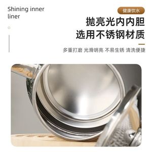 กาน้ำชาสแตนเลสพร้อมตัวกรอง 1.5 ลิตร สำหรับใช้ในบ้านและโรงแรม ทนความร้อน แยกกากชาออกจากน้ำ - Product Image 3