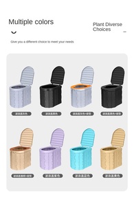 <span class=keywords><strong>Inodoro</strong></span> Portátil Plegable de Plástico Resistente para Exteriores, Seguro para Adultos, Viajes, Autocaravanas y Campamentos - Product Image 3
