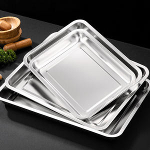 Alta qualità per uso alimentare 304 in acciaio inox padella profonda padella cibo per servire disidratatore BBQ teglia per congelatore - Product Image 3