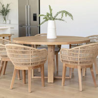 Table et chaises d'extérieur modernes Chaise de salle à manger empilable de luxe durable pour hôtel Ensemble de salle à manger en bois de teck Mobilier de jardin