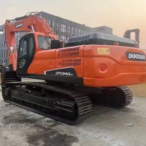 Excavatrice d'occasion Doosan DX340LC de 34 tonnes à faible nombre d'heures de fonctionnement, d'origine, pour travaux de construction lourds, en promotion, certifiée CE - Product Image 1