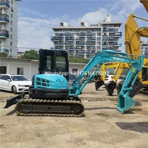 Excavatrice d'occasion Kobelco SK55 Mini pelle 5 tonnes Excavatrice sur chenilles à vendre - Product Image 2