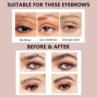 Teinture pour sourcils à effet longue durée, imperméable, résistante à la transpiration et aux bavures. Convient aux sourcils sauvages.