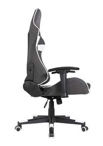 Venta al por mayor Comfort Racer E-Sports Chair para adultos <span class=keywords><strong>Gamer</strong></span> Chaise profesional con Tela Gris <span class=keywords><strong>negra</strong></span> acolchada función de masaje barato - Product Image 5