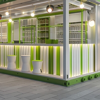 Restaurant mobile personnalisé, bar, kiosque, stand alimentaire modulaire extérieur
