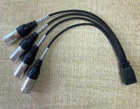 Adaptateur Ethernet Rj45 vers 4 canaux Xlr Câble serpent Câble serpent de scène