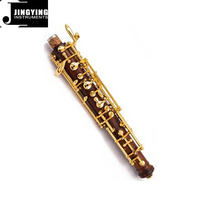 2025 Jingying Music Wood Wind Instrument,Wholesale Imported Siamese Rosewood Body Brass Plated Button High-end Professional Oboe