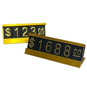 प्रीमियम धातु आधार मूल्य संकेत-समायोज्य संख्या बहु-उद्देश्य, खुदरा और थोक दुकानों के लिए एकदम सही - Product Image 1