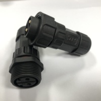 M25 2PIN macho y hembra Cable de alimentación cableado conector impermeable