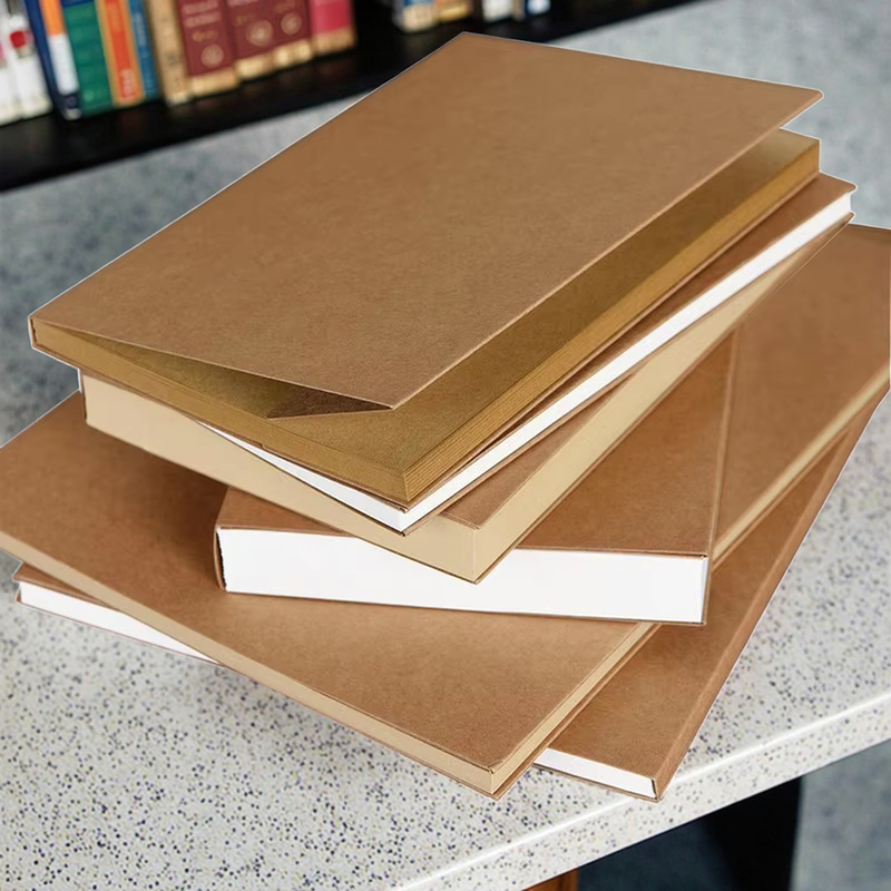 Customizable Exposed Binding A5 Kraft Sketchbook