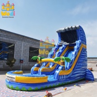 Parque Acuático Inflable para Uso Doméstico, PVC Reforzado de 0.55mm, Certificado EN14960, Seguro para Niños Pequeños y Juegos Infantiles