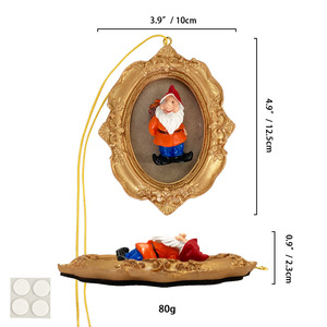 กรอบรูปแบบห้อยตกแต่งต้นคริสต์มาสสุดสร้างสรรค์กรอบรูปภาพ3D คนแคระอเมริกันตกแต่งผนังสามมิติแบบแขวน - Product Image 5