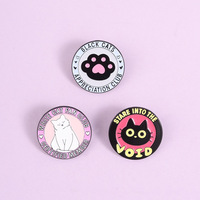 Pin Kerah Logam Kustom Grosir, Lencana Enamel Cakar Kucing Lucu Kawaii, Aksesoris Pakaian Personalisasi, Pin Kancing